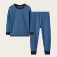thumbnail image 2 of Jalioing Pyjama pour Enfants 2 Pcs T-Shirt à Col Ras du Cou et Pantalon Ensemble de Pyjama Garçons Filles Confortable Pyjama à Manches Longues, 2 of 3