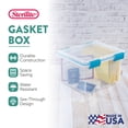 thumbnail image 3 of Sterilite 32 Qt Gasket Box, Clear Stackable Plastic Storage Bins with Latching Lid, 8 Pack, 3 of 12