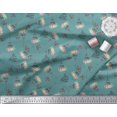 thumbnail image 3 of Soimoi Velvet Fabric Text,Floral & Eiffel Tower Architectural Print Sewing Fabric Yard 58 Inch Wide, 3 of 3