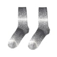 thumbnail image 1 of LckLvx Women's Winter Mid Tube Socks Thick Warm Home Socks Color Block Fleece Soft Crew Socks, 1 of 4