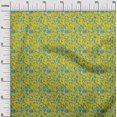 thumbnail image 3 of oneOone Georgette Viscose Yellow Fabric Abstracts Sewing Material Print Fabric By The Yard 42 Inch Wide, 3 of 5