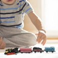 thumbnail image 4 of ToyKingdee Jouets de Train Petit Alliage Rétro Simulation Train à Vapeur à Rétrofriction Modèle de Locomotive Moulée sous Pression Cadeau de Fête d'Anniversaire Classe École Récompense Cadeaux, 4 of 6