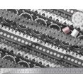 thumbnail image 2 of Soimoi Polyester Crepe Fabric Dot,Stripe & Semi Mandala Decorative Printed Fabric 1 Yard 42 Inch Wide, 2 of 2