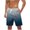 Navy, variant on Cameland Plus Size Shorts Men, Gradient Color Striped Casual Shorts Drawstring Elastic Waist Athletic Five Pants Summer Beach Shorts