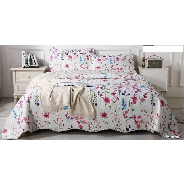 Numaison Ensemble de Courtepointe Réversible Imprimée 3 Pcs