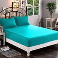 thumbnail image 4 of 1200 Thread Count 100% Egyptian Cotton 3-Piece Fitted Sheet ( 1 Fitted Sheet + 2 Pillow Covers) 18 Inches Deep Pocket Size Solid Pattern, 4 of 4