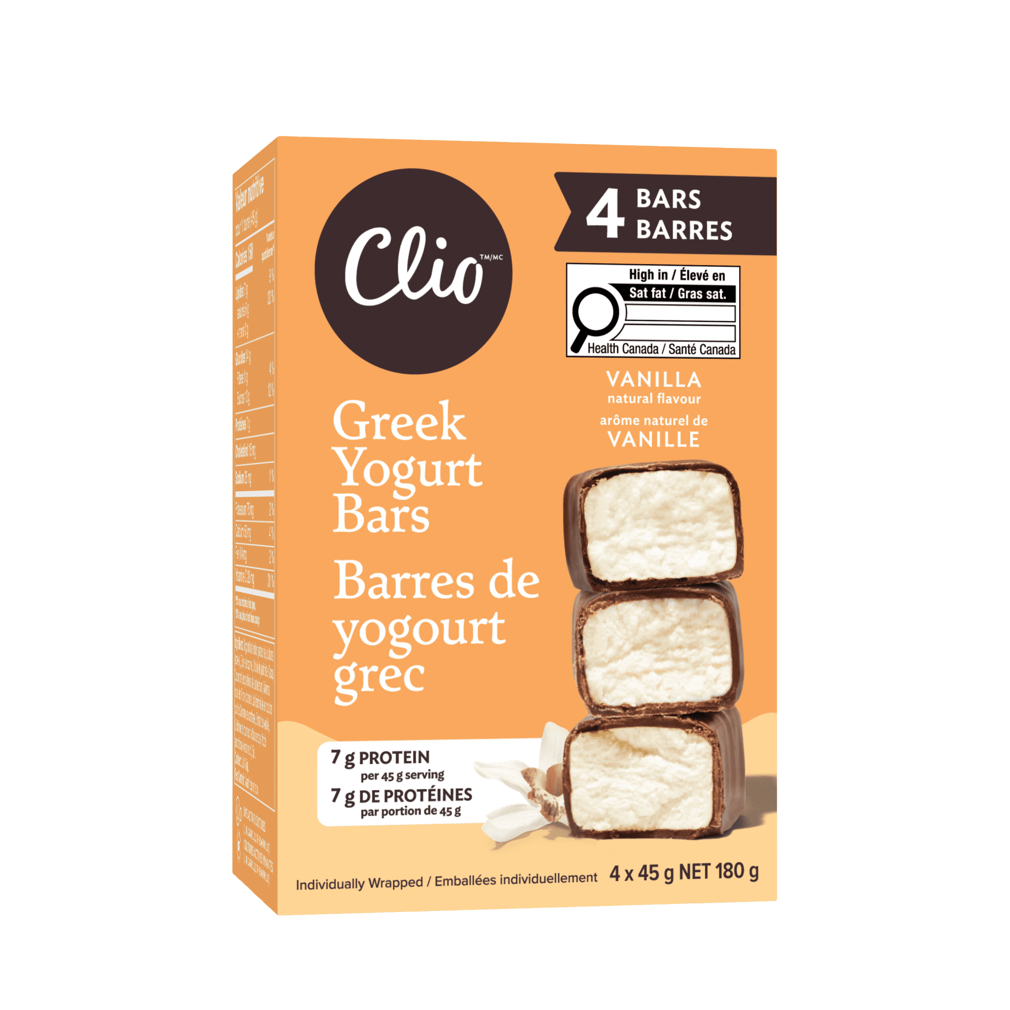 Clio Vanilla Greek Yogurt Bar