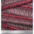 thumbnail image 3 of Soimoi Polyester Crepe Fabric Animal Skin & Animals Group Fabric Prints by Yard 42 Inch Wide, 3 of 3