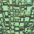 thumbnail image 1 of Ahgly Tapis d'Intérieur Lavable en Machine Carré Transitionnel Vert Forêt Moyen, 5 Pieds Carré, 1 of 7