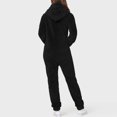 thumbnail image 4 of Combinaison Femme à Manches Longues à Capuche Pyjama Combinaison Décontractée d'Hiver Chaude Combinaison de Nuit Salopette Combinaison pour Femmes en Liquidation, 4 of 6