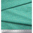 thumbnail image 3 of Soimoi Moss Georgette Fabric Flower Artistic Fabric Prints by Yard 42 Inch Wide, 3 of 3