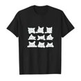 thumbnail image 4 of MIASHUI T-Shirts pour Filles à Col Rond à la Mode, Amples et Décontractés, à Manches Courtes, pour le Quotidien et les Activités, 4 of 4