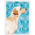 thumbnail image 1 of Carolines Treasures BB9458GF Yellow Labrador No.2 Winter Flag Garden Size, 1 of 3