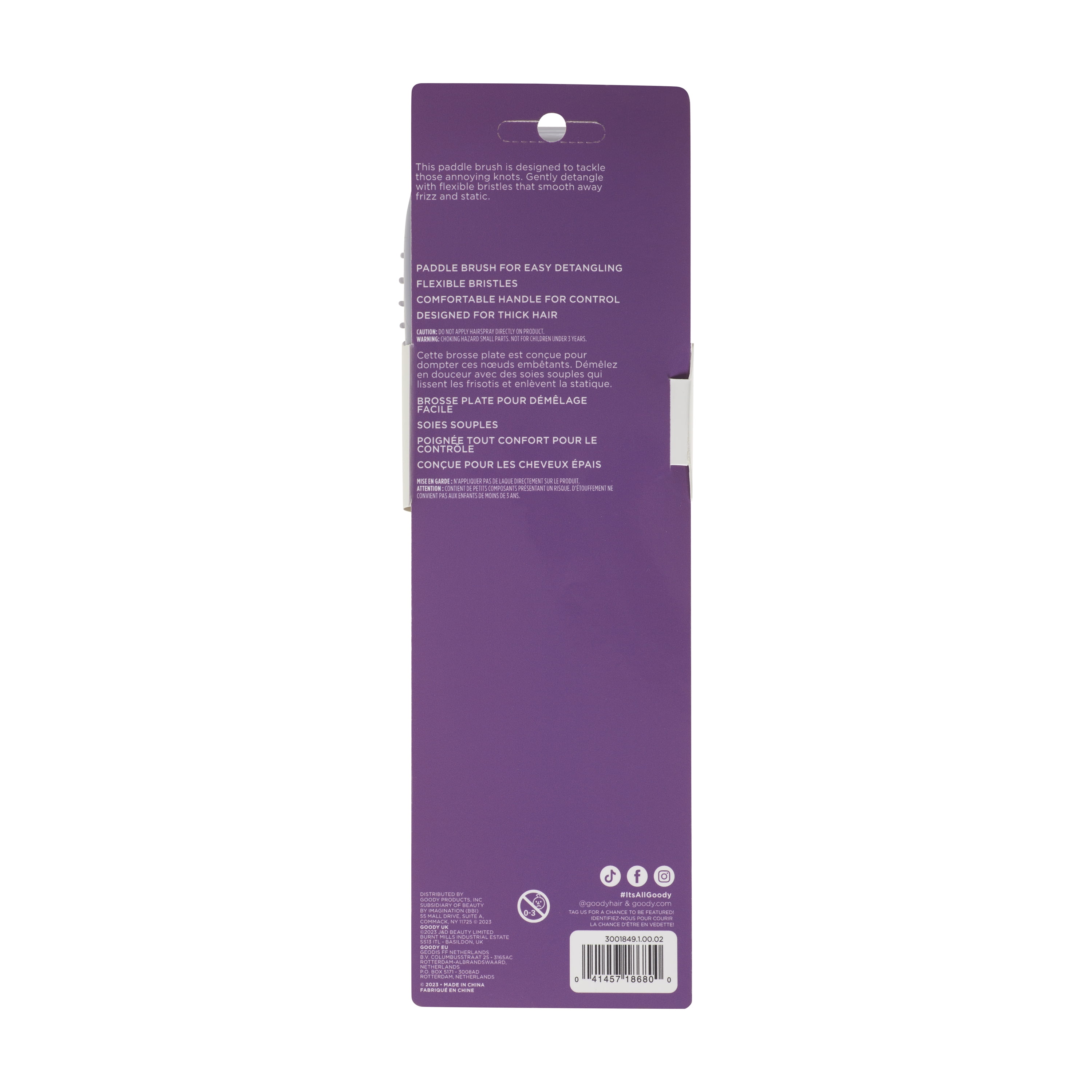 Goody Style Boost Paddle Brosse démêlante à poils souples - 1Ct