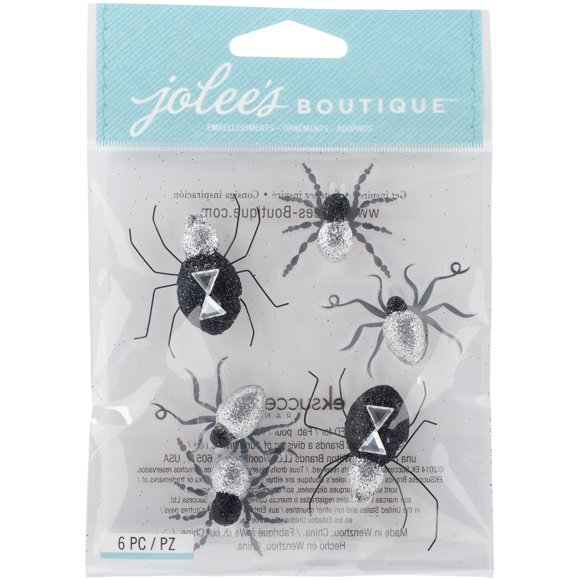Jolee's Boutique Autocollants Dimensionnels - Araignées Noires et Blanches