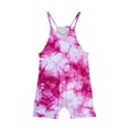 thumbnail image 4 of LSLJS Girls Summer Sleeveless Casual Romper Spaghetti Strap Shorts Jumpsuit With Pockets, Girls' Jumpsuits & Rompers Summer Clothes, 4 of 5