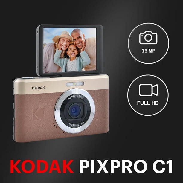 Kodak PIXPRO C1 Digital Camera, 13MP Compact Point & Shoot with 4X
