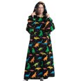 thumbnail image 1 of LUXUR Chemises de Nuit à Capuche pour Femmes, Robe de Nuit, Robe de Sommeil, Imprimé Dinosaure, 1 of 2