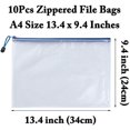 thumbnail image 2 of 10Pcs Zipper File Bags, Zipper Pouch, PVC Document Bag Zipper Folders Document Pouch Receipts Organizer for Office School Home Travel, 2 of 8