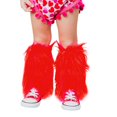 thumbnail image 1 of Faithtur Girl's Faux Fur Leg Warmers Solid Color Soft Cozy Fuzzy Boot Cuff Cover Party Costumes, 1 of 3
