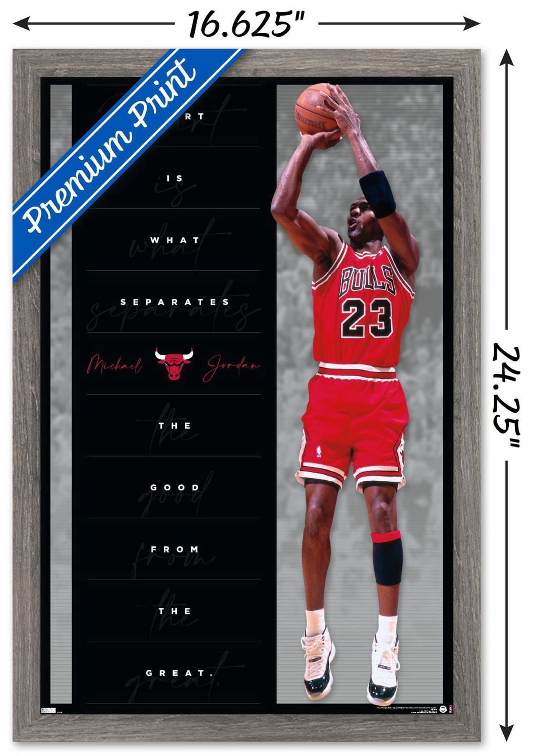 Michael Jordan - Heart Wall Poster, 22.375" x 34"