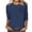 Navy2, variant on AherBiu T Shirts for Women Crew Neck 3/4 Sleeve Short Sleeve Casual Tops Summer Lightweight Loose Basic Tshirts Solid Color