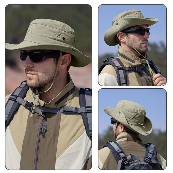 Meitianfacai Men's Outdoor Hat Mountaineering Fishing Shade Sun Hat Sun Hat Breathable Fisherman's Hat