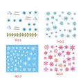 thumbnail image 2 of kurtrusly 1 Sheet Christmas 3D Nail Sticker Snowflakes Nail Snowflakes nail decal Tips Tatoos Party Manicure Transfer Sticker, 2 of 8