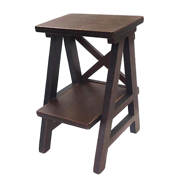 1/12 Maison de Poupée Noir en Pot Fleurs Rack Étagères Accessoires