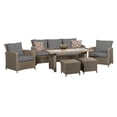 thumbnail image 1 of Oakmont 6PC jeu de conversation en table haute avec de coussin gris, 1 of 2
