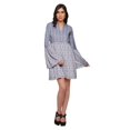 thumbnail image 2 of Moomaya Robe à Manches Longues Évasées pour Femmes, Décontractée, Imprimée, d'Été, Plissée, Kurta, 2 of 6
