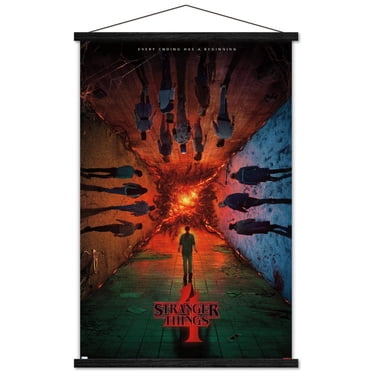 Netflix Stranger Things: Season 4 - Group Teaser One Sheet 22.375" x 34" Wall Poster with Poster Mounts, by Trends International