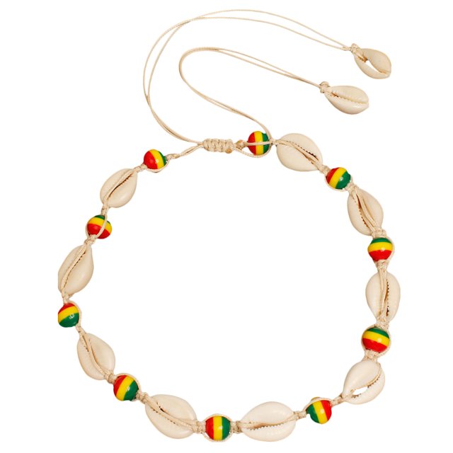 Collier de Perles Colorées Tricotant à la Main des Noeuds à la Mode Pendentif Collier Suspendu pour Femme (Coloré)