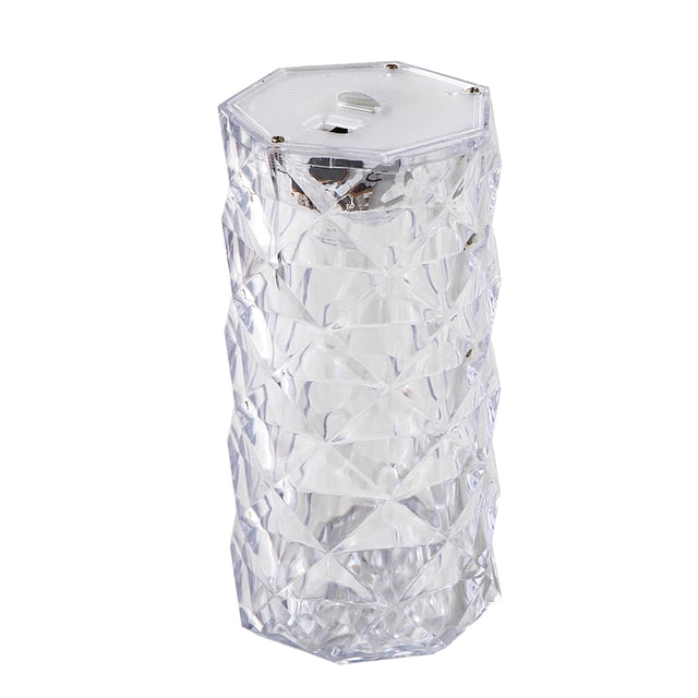 Mistaha Lampe de Table en Acrylique Lampe de Bureau à Côté Lumière Design à Reflet de Rose