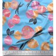 thumbnail image 1 of Soimoi polyester Crepe Fabric Flower & Leaves Watercolor Decor Fabric Printed Yard 42 Inch Wide, 1 of 3
