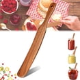 thumbnail image 4 of WHEANG Skinny Spurtle For Dough Whisk Bread Baking Wooden Kitchen Tools For Nonstick Cookware For Dough Jar Scraping & Reaching Bottom Sour Dough Accessories, 4 of 8