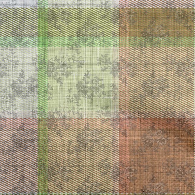 oneOone Georgette Viscose Light Green Fabric Check & Sewing Material Print Fabric By The Yard 42 Inch Wide