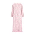 thumbnail image 3 of FcBaudy Robe à Manches Longues à Col en V, Robes d'Été pour Femmes, Robes pour Femmes Mode Femmes Robe Décontractée à Imprimé Robe à Col en V à Manches Longues Robe Longue Robe Femme, 3 of 5