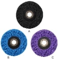thumbnail image 3 of Meule de Ponçage Peinture Antirouille Disque de Meulage Acier Inoxydable Meule de Polissage, Bleu, 100 mm, Trou Intérieur 16 mm, 3 of 8
