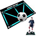 thumbnail image 1 of LINMOUA Football Footstep Training Mat，Dribble Silent Auxiliary Props，Soccer Trainer， Wear Resistant Dribble Control Soccer Training Aid Mat， Auxiliary Prop, 1 of 7