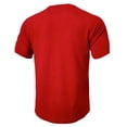 thumbnail image 3 of Mrzvby Shirts for Men Trendy Button Round Neck Raglan Short Sleeve Pullover Blouse Lightweight Breathable Tops Casual Bodybuilding T-Shirts, 3 of 3