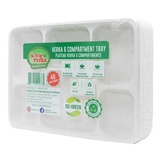Plateau Verka Green Line à 6 compartiments, 40 unités