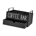 thumbnail image 1 of Lipstore Coffee Station Organizer Rustic Coffee Accessories Organizer for Cafe Office C, 1 of 8
