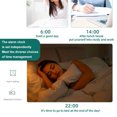 thumbnail image 3 of thinsony Living Room Desktop Digital Alarm Clock Plastic Countdown Timer Calendar Temperature Humidity Meter Low Noise Home Supplies White Type 2, 3 of 4
