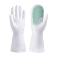 thumbnail image 2 of Reusable Dishwashing Gloves with Scrubber Palm | Rubber Kitchen Cleaning Gloves for Hand Protection | Household Wash Gloves for Utensils Pots Plates Cookware, 2 of 8