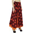 thumbnail image 1 of Phagun Floral Pattern Cotton Boho Hippie Wrap Skirt Single Layer Sarong, 1 of 3