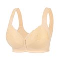 thumbnail image 1 of Amzcrzy Women's Plus Size Bras Full Coverage Front Closure Oversized Bra Unpadded Wireless Double Support Bra, 1 of 8