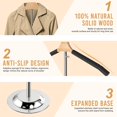 thumbnail image 4 of Fumingpal Adjustable T Shirt Display Stand - Easy to Assemble | Adjustable Height - Shirt Racks for Clothing Dress Garment Coat Retail, Height 16-27.9 Inch (2 Pcs), 4 of 7