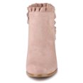 thumbnail image 4 of Unique Bargains Bottines à Talon Épais à Volants pour Femmes, 4 of 4