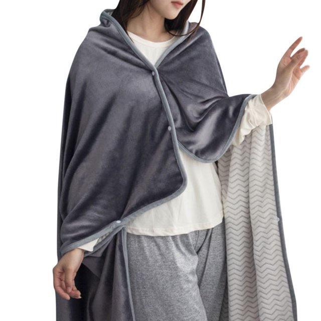 Blanket Doublelayer Tartan Lady Winter Scarf Wrap Multifunction Plaid Warm Shawl Home Textiles Multipurpose Blanket Soft Breathable Machine Washable All-Season Throw Blanket for Hot Sleepers